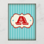 ヴィンテージサーカスカーニバル独自のDIYバナーを作成 ポストカード (正面)