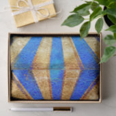 ヴィンテージサーカスカーニバル王室のブルーゴールドフォイルパーティー 薄葉紙 (ギフト)