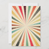 ヴィンテージサーカスカーニバル誕生日パーティーの招待 (裏面)