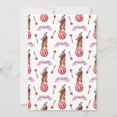 ヴィンテージサーカスカーニバル誕生日パーティーの招待 招待状 (裏面)