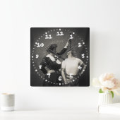 ヴィンテージサーカスサイドショーソードスワロワーフリーク スクエア壁時計 (ホーム)