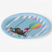 ヴィンテージサーカスシールパーティープレート ペーパープレート (アングル)