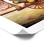 ヴィンテージサーカスススネークハンドラーとケージドアニマルポス ポスター (角)