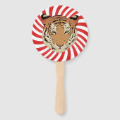 ヴィンテージサーカスタイガーと象のファン ハンドファン (正面)