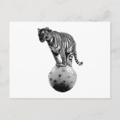 ヴィンテージサーカスタイガーギフト ポストカード (正面)