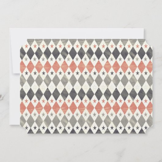 ヴィンテージサーカスチケット誕生日パーティーの招待 招待状 (裏面)