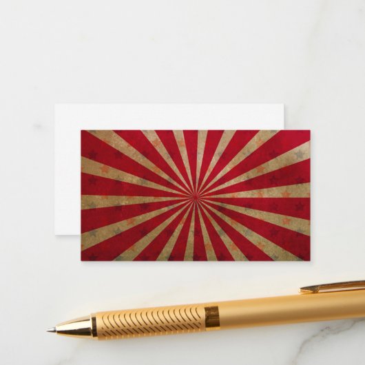 ヴィンテージサーカステントスターズレッドラインズカーニバル エンクロージャーカード (正面/裏面インサイチュ)