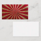 ヴィンテージサーカステントスターズレッドラインズカーニバル エンクロージャーカード (正面/裏面)