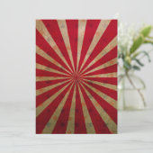 ヴィンテージサーカステントスターズレッドラインズカーニバル サンキューカード (スタンド正面)