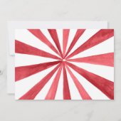 ヴィンテージサーカステントフォト誕生日ありがとう サンキューカード (裏面)