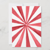 ヴィンテージサーカステント |誕生日パーティーの招待 招待状 (裏面)