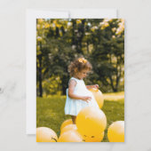 ヴィンテージサーカスバースデーパーティーの招待 招待状 (裏面)