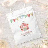 ヴィンテージサーカスバースデーパーティー フェイバーバッグ (クリップ留めされた状態)