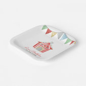 ヴィンテージサーカスバースデーパーティー ペーパープレート (傾斜あり)