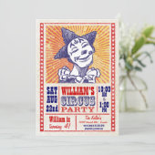 ヴィンテージサーカスパーティの招待状 招待状 (スタンド正面)