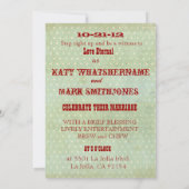 ヴィンテージサーカスビッグトップ結婚式招待状 招待状 (裏面)