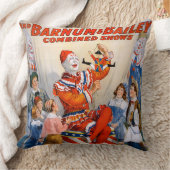 ヴィンテージサーカスピエロショー クッション (ブランケット)