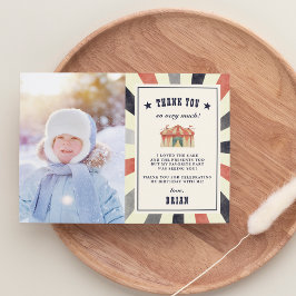 ヴィンテージサーカスフォトサンキューカード サンキューカード