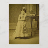 ヴィンテージサーカスフリークウーマン ポストカード (正面)