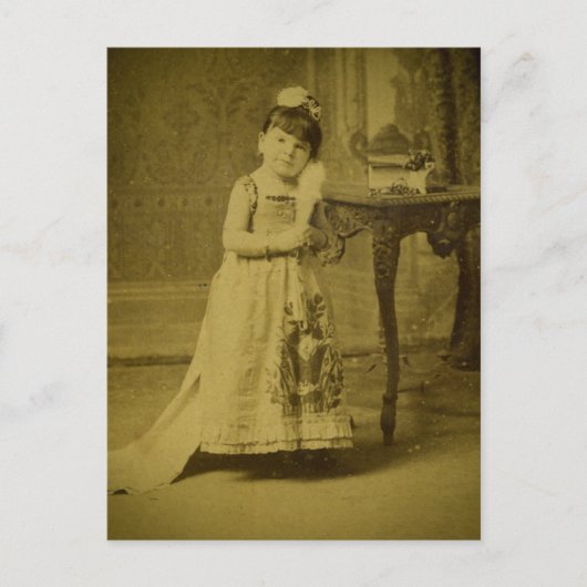 ヴィンテージサーカスフリークウーマン ポストカード (正面)