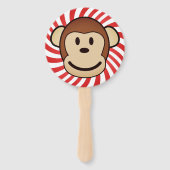 ヴィンテージサーカスベアとモンキーファン ハンドファン (裏面)