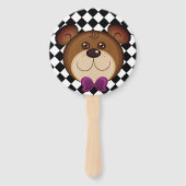 ヴィンテージサーカスベアとモンキーファン ハンドファン (正面)