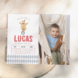 ヴィンテージサーカスベアの写真 男の子の誕生日