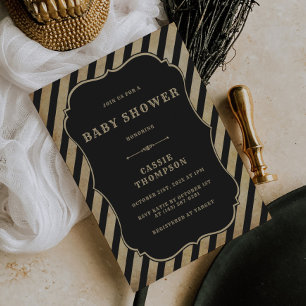 ヴィンテージサーカスベビーシャワー招待状カーニバル 招待状