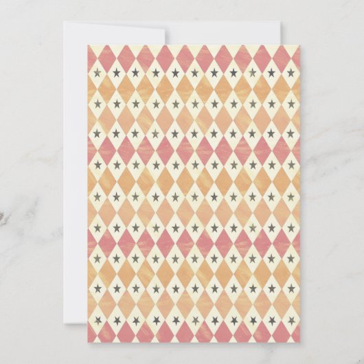 ヴィンテージサーカスベビーシャワー招待状 招待状 (裏面)