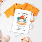 ヴィンテージサーカスベビーシャワー招待状 招待状