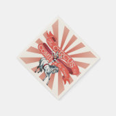 ヴィンテージサーカスペーパーナプキン(50) スタンダードカクテルナプキン (角)