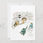 ヴィンテージサーカスホースリングマフランスのスター 招待状 (裏面)