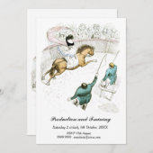 ヴィンテージサーカスホースリングマフランスのスター 招待状 (正面/裏面)