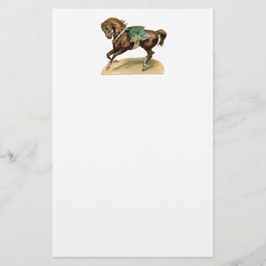 ヴィンテージサーカスホース 便箋 (正面)