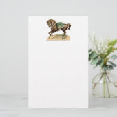 ヴィンテージサーカスホース 便箋 (スタンド正面)