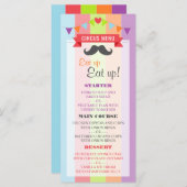 ヴィンテージサーカスポスターチルドレンの誕生日メニュー メニュー (正面/裏面)