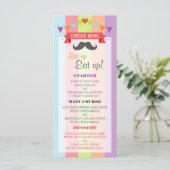 ヴィンテージサーカスポスターチルドレンの誕生日メニュー メニュー (スタンド正面)