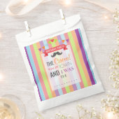 ヴィンテージサーカスポスターチルドレン誕生日パーティー フェイバーバッグ (クリップ留めされた状態)