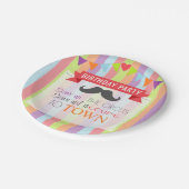 ヴィンテージサーカスポスターチルドレン誕生日パーティー ペーパープレート (アングル)