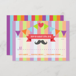 ヴィンテージサーカスポスターチルドレン誕生日RSVP 招待状