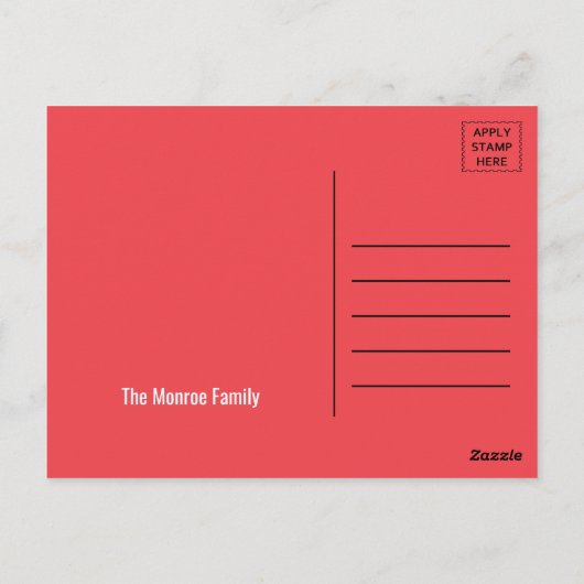 ヴィンテージサーカスポスターバースデーパーティーありがとう ポストカード (裏面)