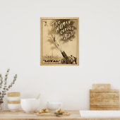 ヴィンテージサーカスポスターヒトキャノンボール ポスター (キッチン)