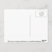 ヴィンテージサーカスポスターヒューマンカノンボール1879年頃 ポストカード (裏面)