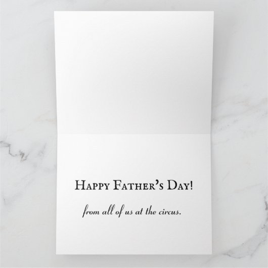 ヴィンテージサーカスポスターファーズデー カード (内部)