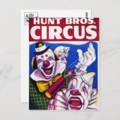 ヴィンテージサーカスポスターポストカード ポストカード (正面/裏面)
