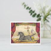 ヴィンテージサーカスポスター馬術はがき ポストカード (スタンド正面)