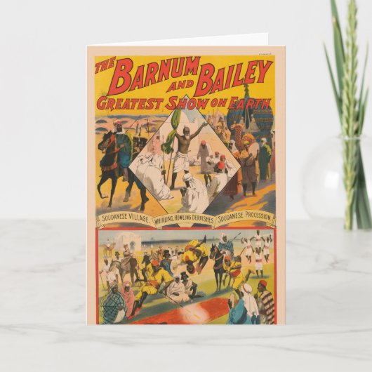 ヴィンテージサーカスポスター カード (正面)