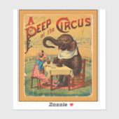 ヴィンテージサーカスポスター:サーカスエレファント シール (シート)