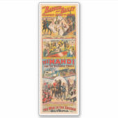 ヴィンテージサーカスポスター シール (正面)