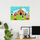 ヴィンテージサーカスポスター ポスター (ホームオフィス)